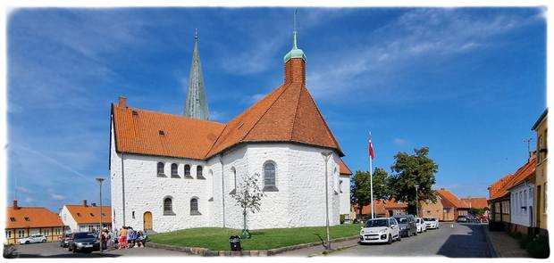 St. Nicolai kirke i sentrum av Rønne på Bornholm