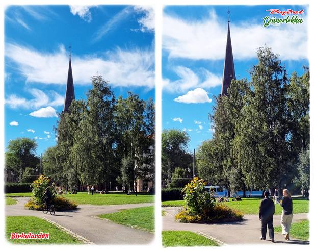 Birkelunden med Paulus kirke i Thv. Meyers gate 31 på Grünerløkka i Oslo.